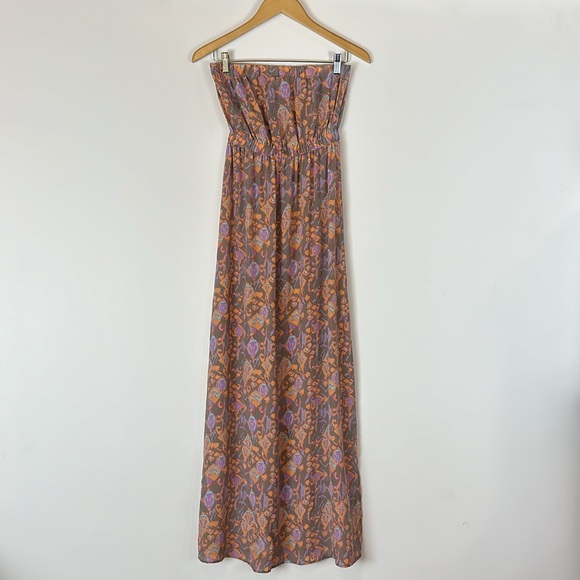 Twelfth Street by Cynthia Vincent for Piperlime silk strapless maxi dress 6 - Picture 3 of 5